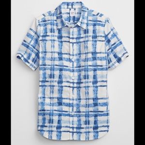 Plaid poplin shirt
